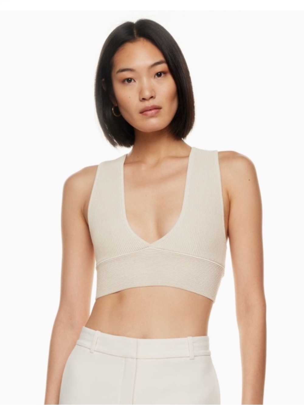 Aritzia Contour Sculpt Deep V-Neck Tank